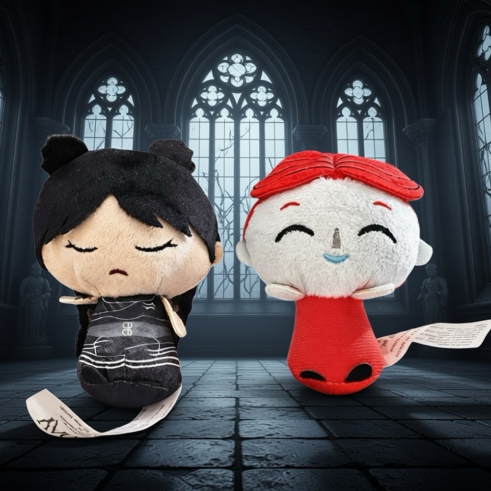Just Play Mini Plush Bundle - Wednesday Addams Rav'N Dance & Sally NBC 3.5"
